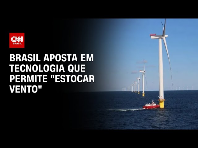 ⁣Brasil aposta em tecnologia que permite "estocar vento" | CNN PRIME TIME