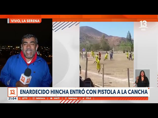 Hincha entró con pistola a la cancha en Monte Patria