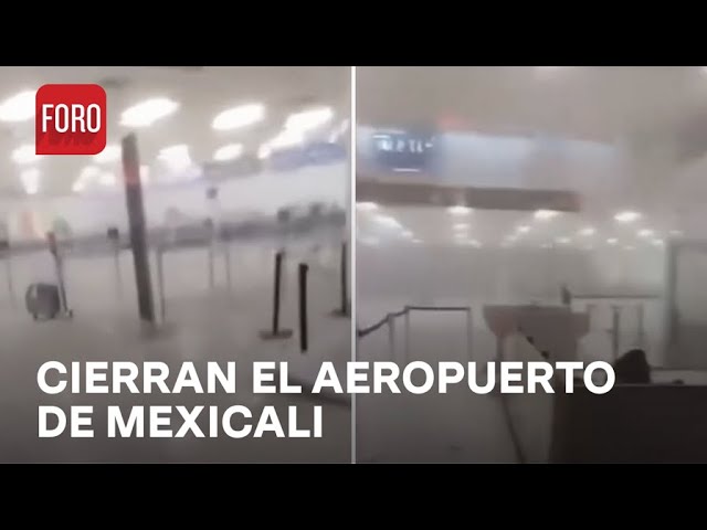 Fuertes vientos provoca cierre temporal del aeropuerto de Mexicali - Las Noticias