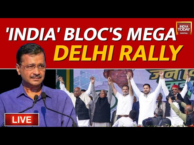 Arvind Kejriwal Arrest LIVE: INDIA Bloc's Mega Rally At Ramlila Maidan | Loktantra Bachao Rally