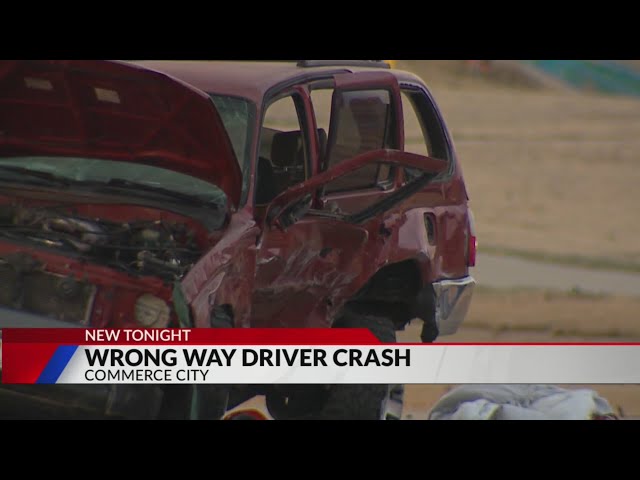 Police: Wrong-way driver causes serious crash in Commerce City