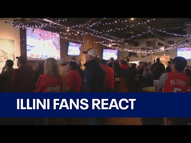 Illini fans in Chicago react to tough Elite Eight loss against UConn