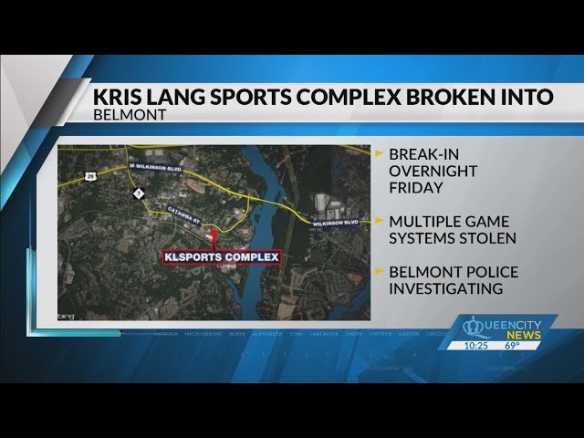 Gaming consoles stolen from Belmont sports complex