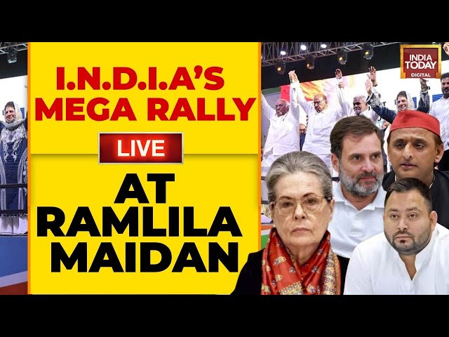 INDIA Bloc Rally LIVE Updates: INDIA Bloc’s Mega Rally Today Against Kejriwal's Arrest | India 