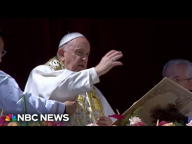 Pope Francis commences Easter weekend amid health concerns