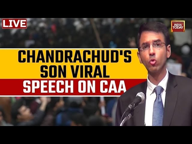 LIVE: CJI Chandrachud's Son, Abhinav Chandrachud On CAA | India Today LIVE | CAA News LIVE