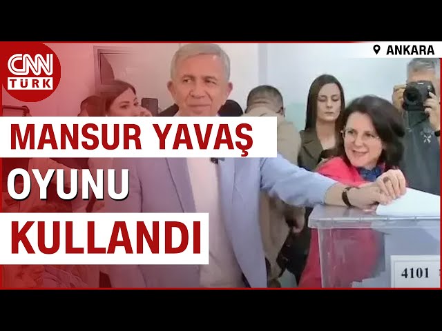 Ankara Büyükşehir Belediye Başkanı ve CHP Adayı Mansur Yavaş Oyunu Kullandı | CNN TÜRK