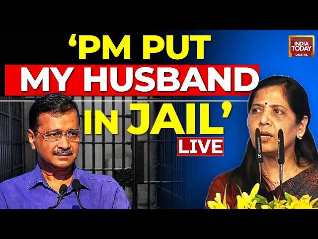 LIVE: Sunita Kejriwal Live On CM Arvind Kejriwal’s Arrest | INDIA Bloc Rally LIVE | India Today LIVE