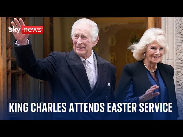 Watch live: King Charles and Queen Camilla attend Easter service at Windsor Castle