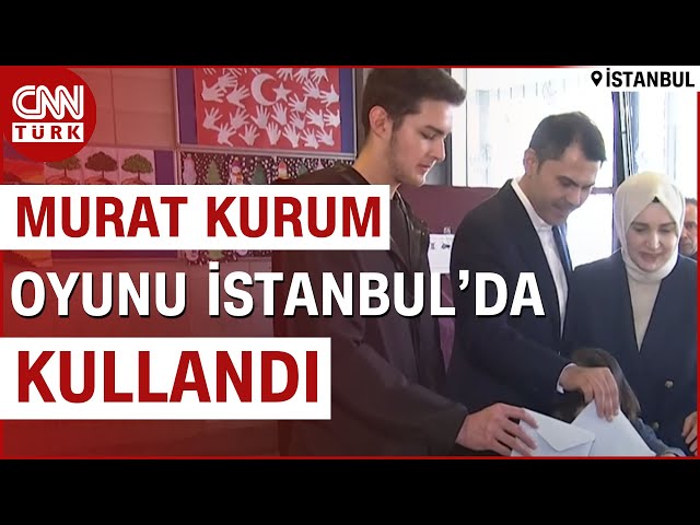 AK Parti İstanbul Büyükşehir Belediye Başkan Adayı Murat Kurum Oyunu Kullandı | CNN TÜRK