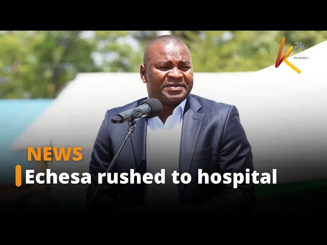 ⁣Former sports CS Rashid Echesa rushed to hospital after he reportedly fell sick while in custody