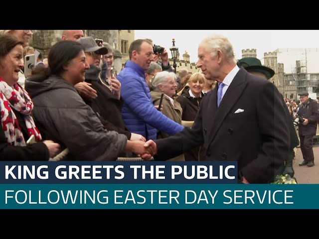 King Charles greets public in first major public event since cancer diagnosis | ITV News