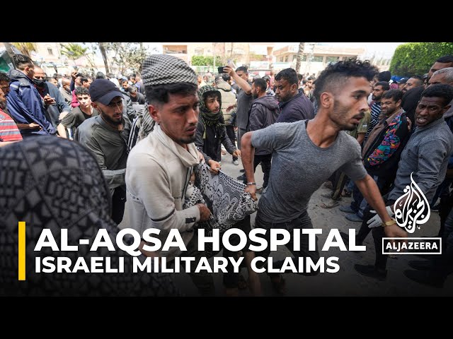 Israeli army claims it struck an Islamic Jihad command centre at Al-Aqsa Hospital