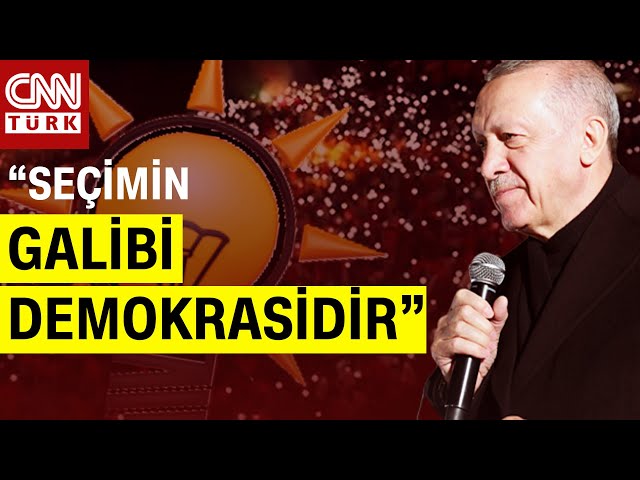 SON DAKİKA!  Cumhurbaşkanı Erdoğan'dan Balkon Konuşması: "Seçimin Galibi Milli İradedir...