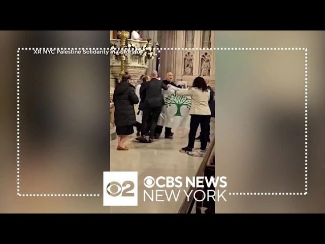 Protesters charged after disrupting Holy Saturday Mass as St. Patrick's Cathedral