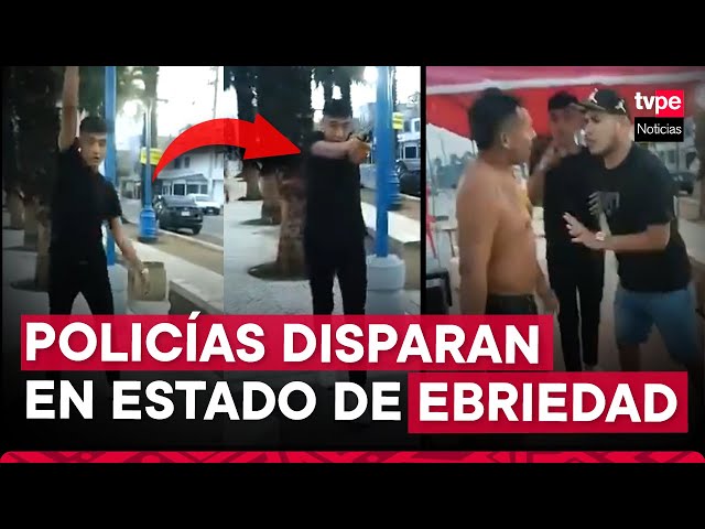 Cañete: tres policías en estado de ebriedad dispararon al aire en un enfrentamiento