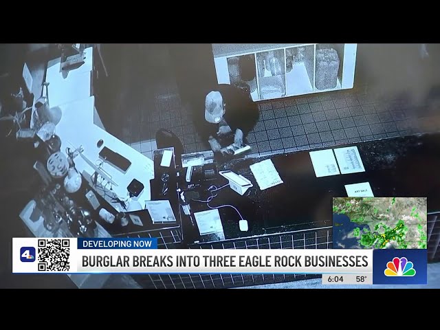 Burglar targets 3 Eagle Rock businesses