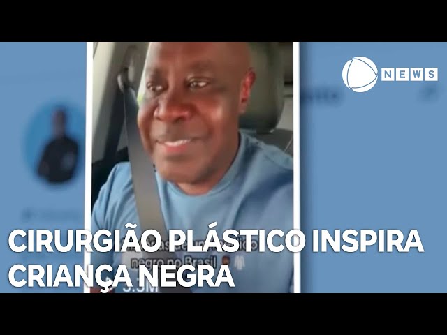 Médico se emociona ao descobrir que serve como inspiração para criança negra