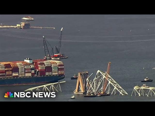 Massive Baltimore bridge cleanup continues