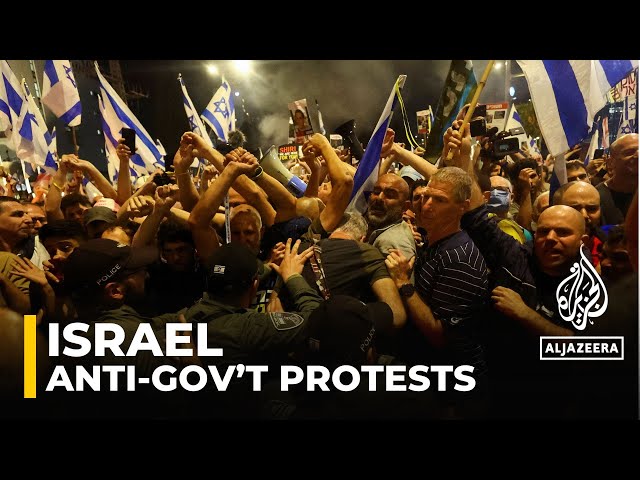 Tens of thousands of Israelis take part in anti-gov’t protests