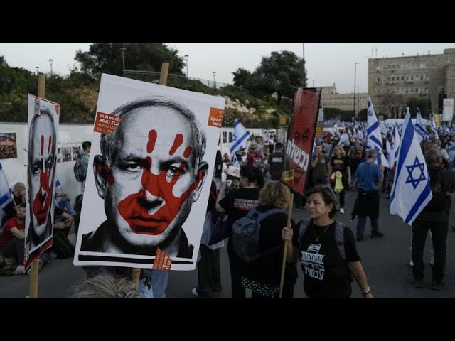 Israel sees largest anti-government protest since Hamas war began