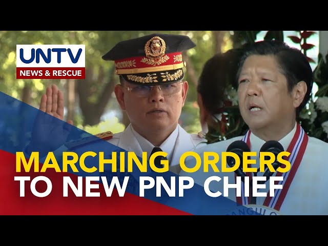 ⁣Pres. Marcos Jr. urges new PNP chief to address cybercrime, terrorism, transnational crimes