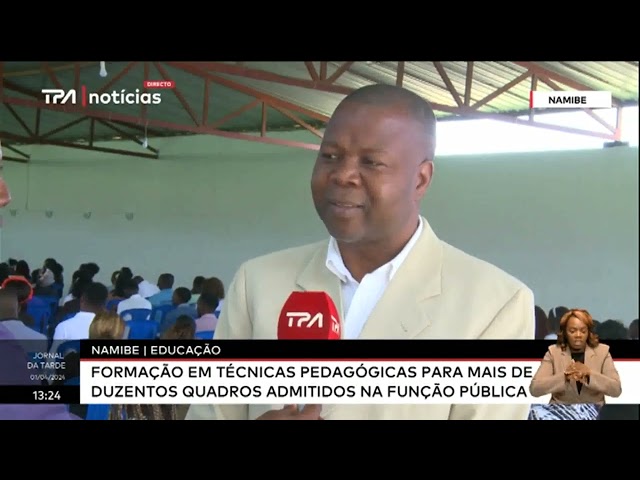 Namibe   Educação - Formação em técnicas pedagógicas para amais de duzentos quadros admitidos na fun