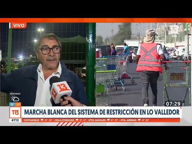 Comenzó marcha blanca del sistema de restricción en Lo Valledor