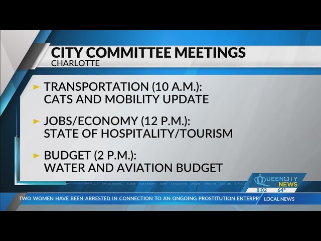 Committee's set to discuss CATS, economy, budgets