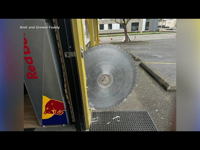 Oregon man narrowly escapes death by runaway saw blade