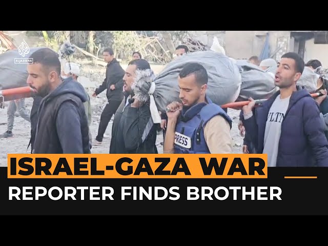 ⁣Al Jazeera correspondent finds brother’s body in Gaza | Al Jazeera Newsfeed