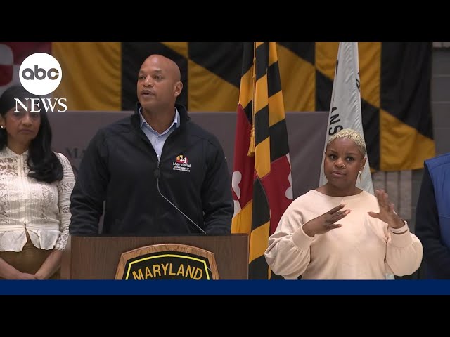 Maryland governor provides update on Key Bridge collapse