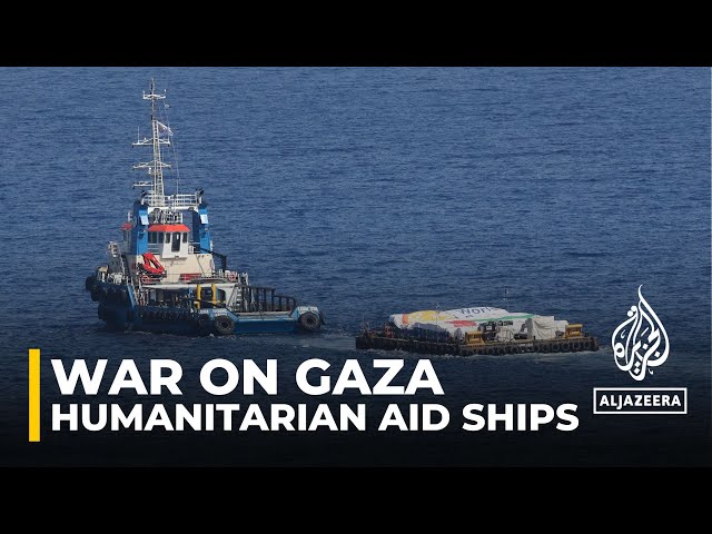 Ship believed to be delivering humanitarian aid spotted off the coast of Gaza