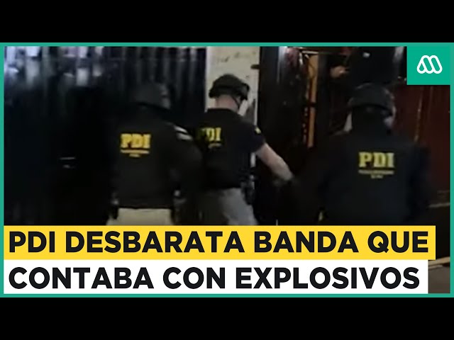 PDI allana domicilio de banda criminal: Sujetos tenían explosivos en su poder