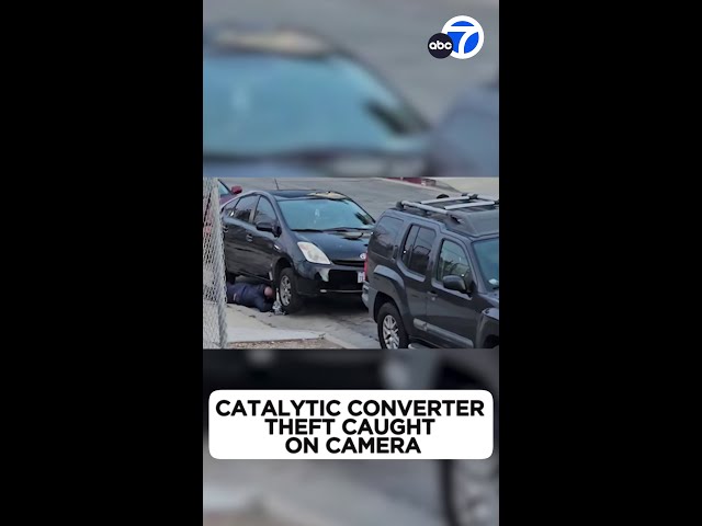 Catalytic converter theft caught on camera in Lawndale