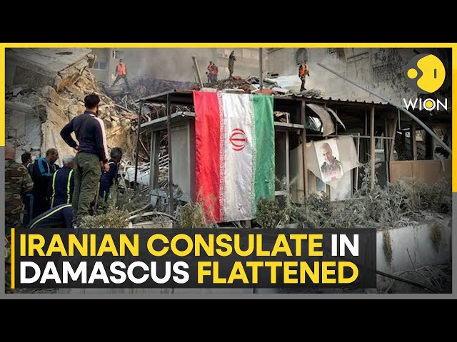 Iranian consulate in Damascus flattened in suspected Israeli air strike | WION News