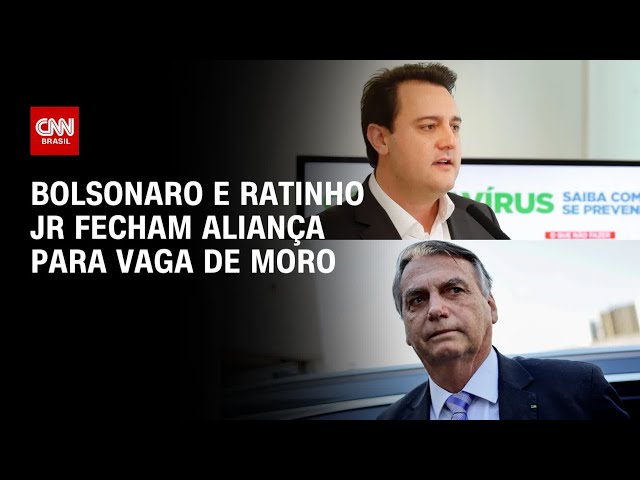 Bolsonaro e Ratinho Jr fecham aliança para vaga de Moro | CNN PRIME TIME