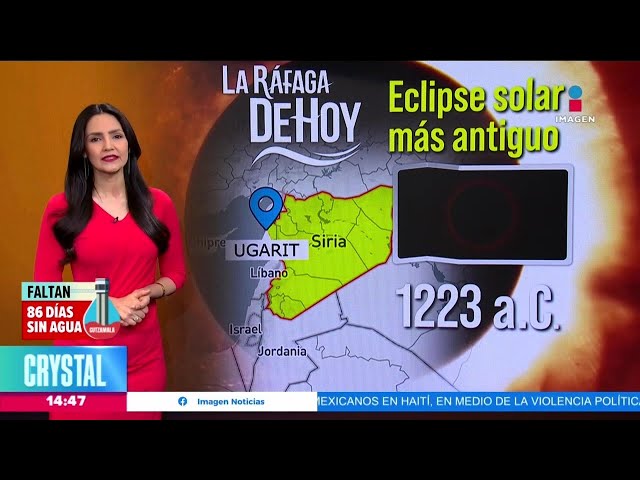 El Eclipse Solar más antiguo ocurrió en 1223 a.C. | Noticias con Crystal Mendivil