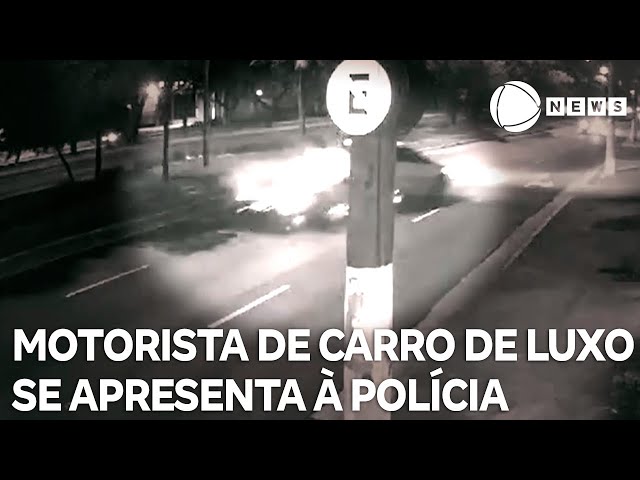 Motorista que dirigia carro de luxo se apresenta à polícia