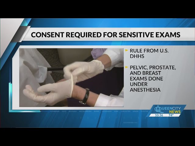 Consent needed for exams under anesthesia in some hospitals