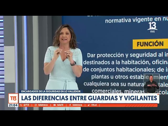 Encargados de la seguridad en Lo Valledor: las diferencias entre guardias y vigilantes