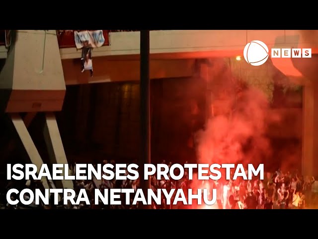 Israelenses protestam contra Benjamin Netanyahu