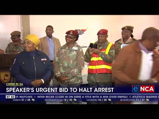 Speaker's urgent bid to halt arrest