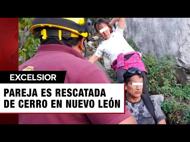 Una pareja fue rescatada entre la maleza del Cerro del Topo Chico, gracias a su hijo