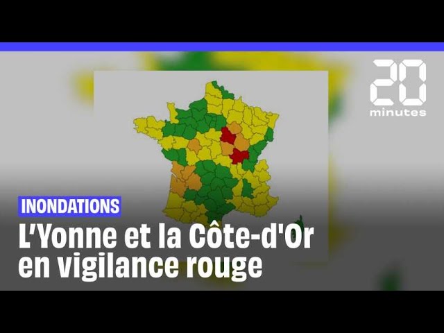 Inondations : Deux départements de Bourgogne en vigilance rouge aux crues