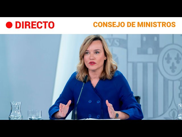 CONSEJO MINISTROS  EN DIRECTO: Informe sobre la DEROGACIÓN de la LEY de MEMORIA por PP y VOX | RTVE