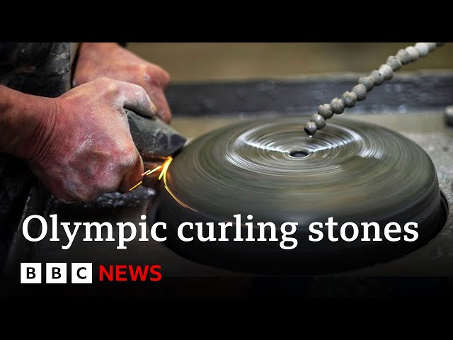 Why do all Olympic curling stones come from a small Scottish island? | BBC News