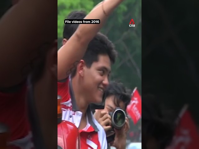 Throwback to Joseph Schooling's victory parade after his 2016 Olympic win