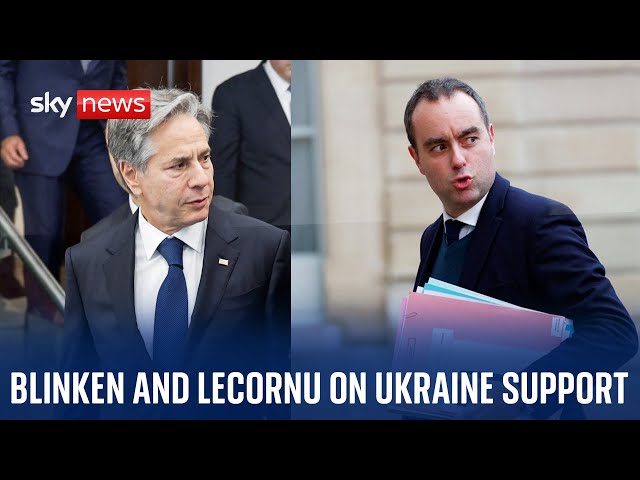 Antony Blinken and French Defence Minister hold a news conference on support for Ukraine