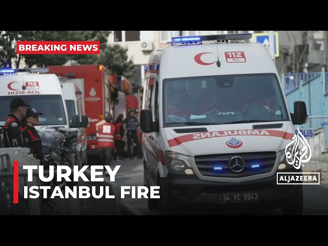 Istanbul fire: Several people killed in 16-storey building